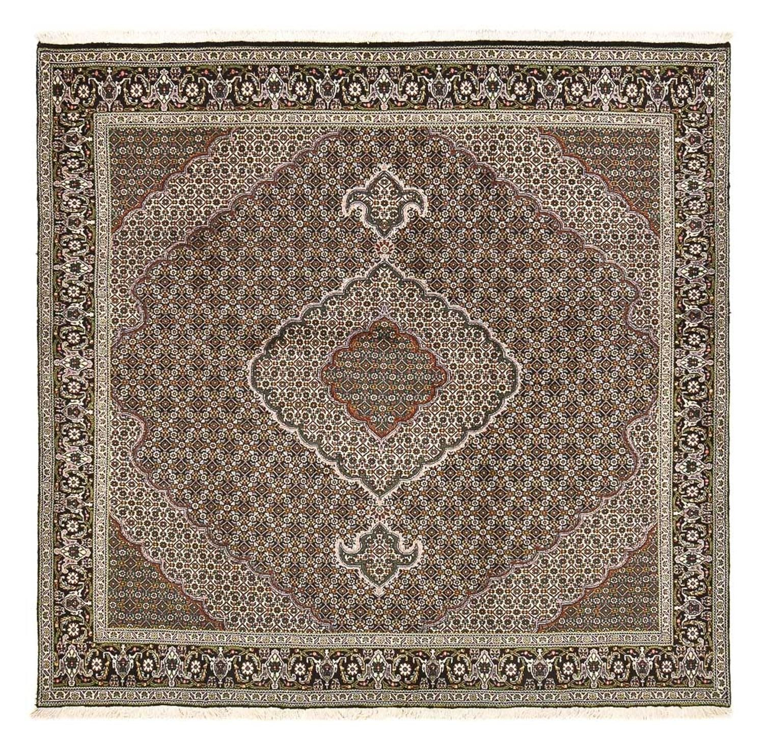 Persisk tæppe - Tabriz - Royal firkantet  - 201 x 200 cm - brun