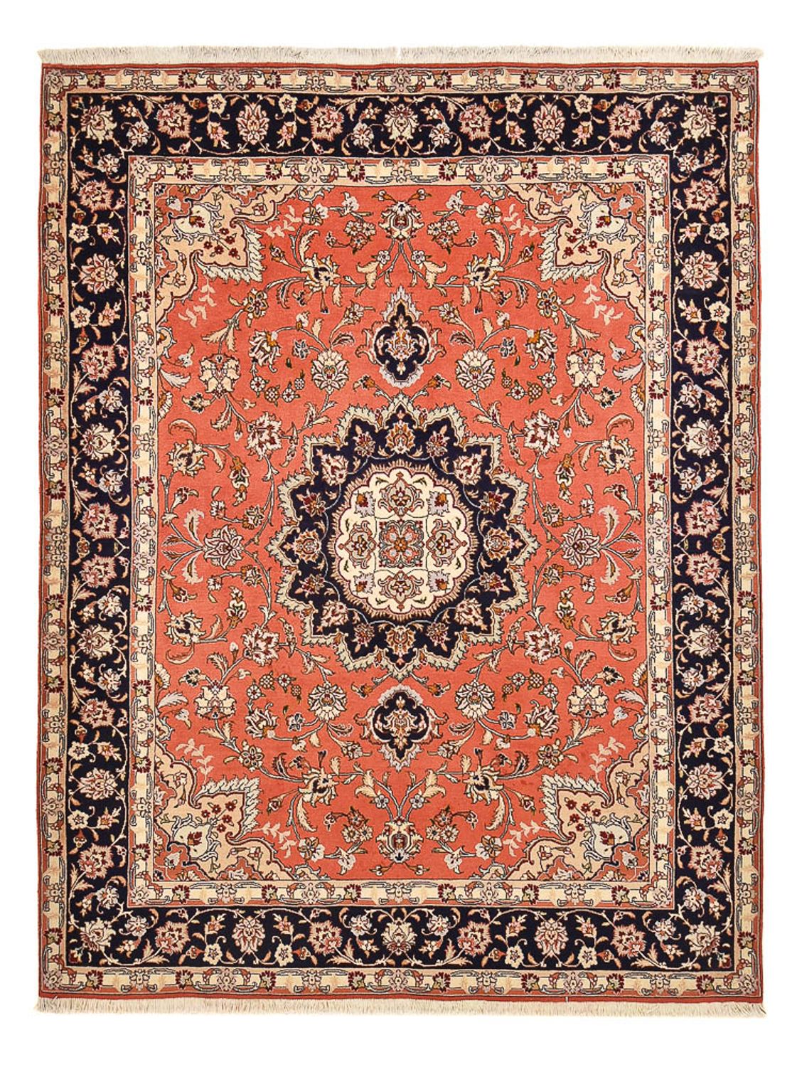 Persisk tæppe - Tabriz - Royal - 270 x 210 cm - lysrød