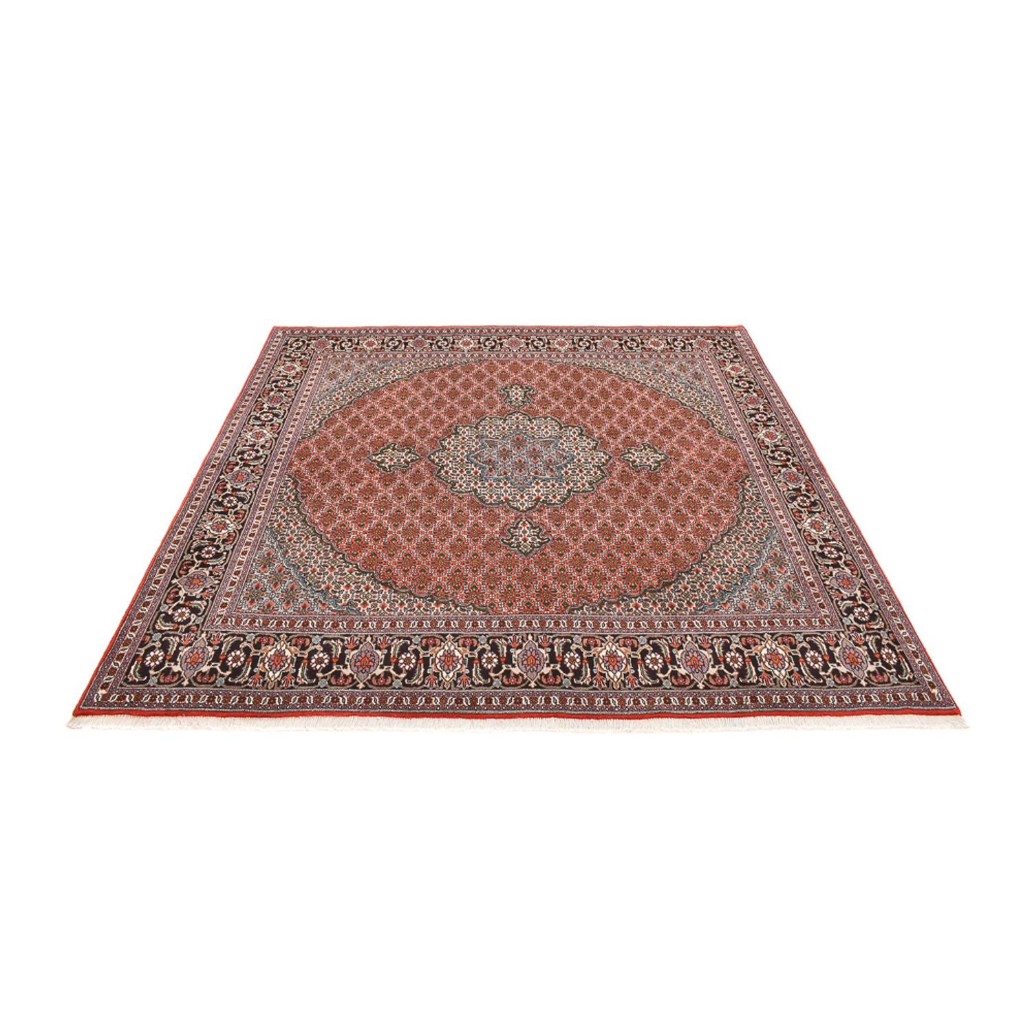 Persisk tæppe - Tabriz - Royal firkantet  - 245 x 245 cm - rust