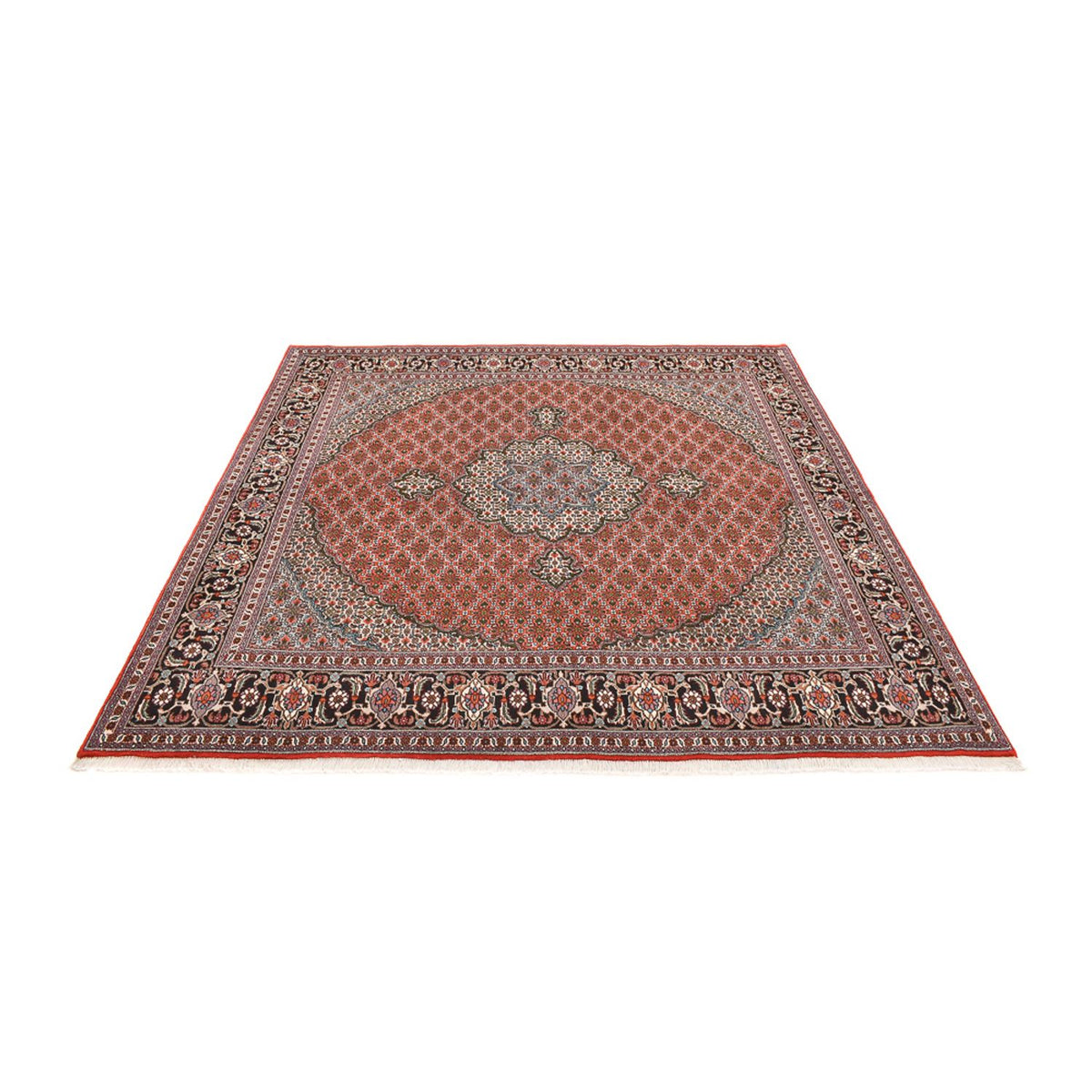 Persisk tæppe - Tabriz - Royal firkantet  - 245 x 245 cm - rust