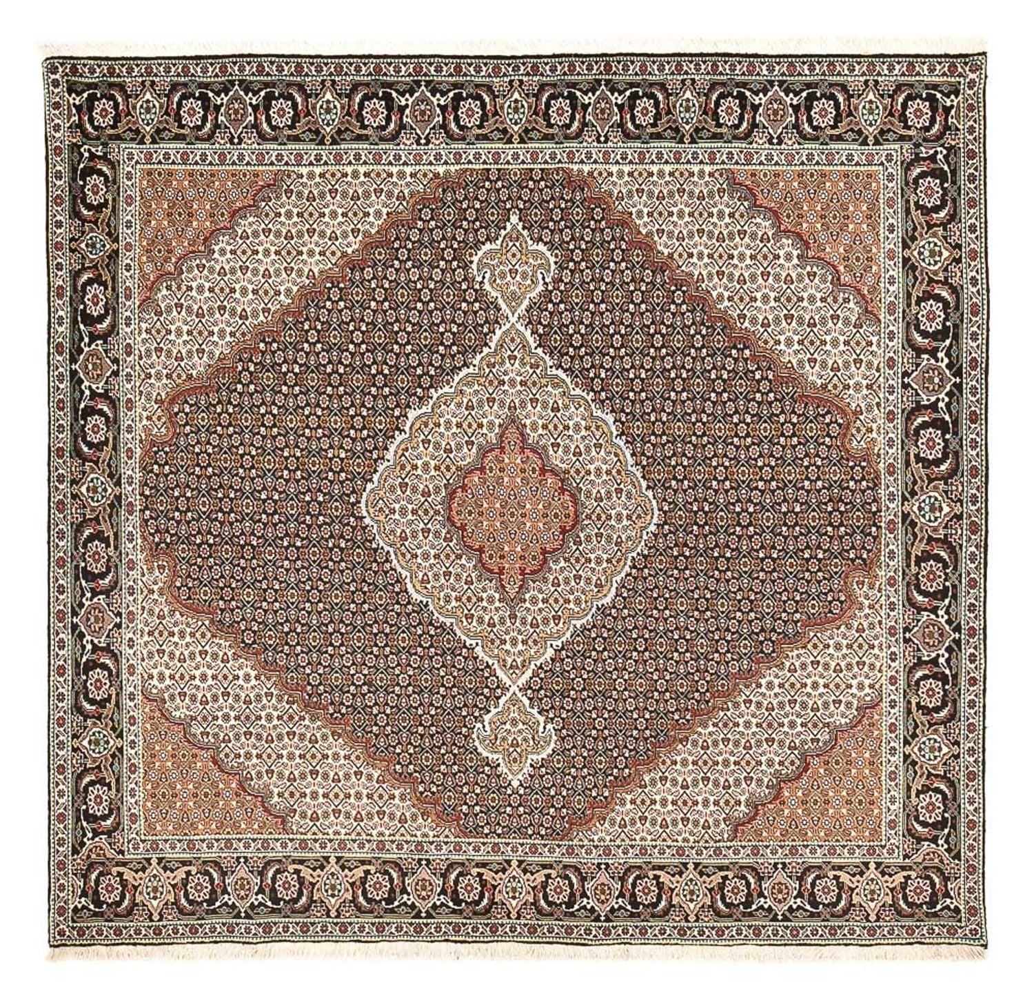 Persisk tæppe - Tabriz - Royal firkantet  - 204 x 200 cm - brun