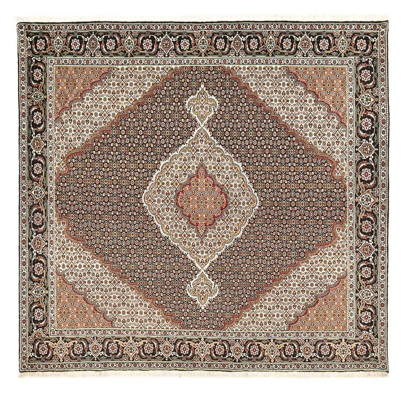 Persisk tæppe - Tabriz - Royal firkantet  - 204 x 200 cm - brun