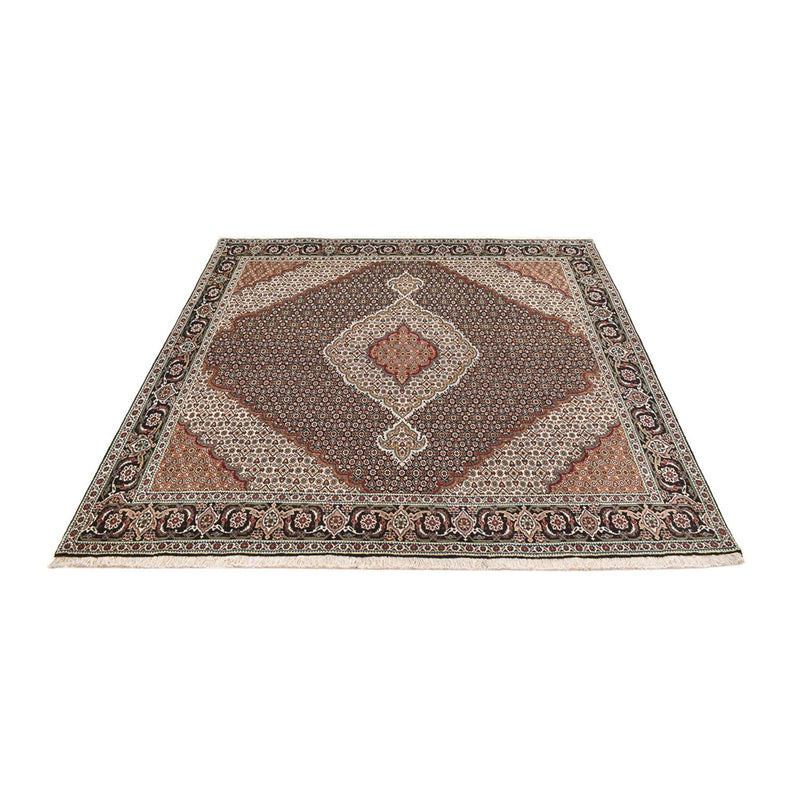Persisk tæppe - Tabriz - Royal firkantet  - 204 x 200 cm - brun