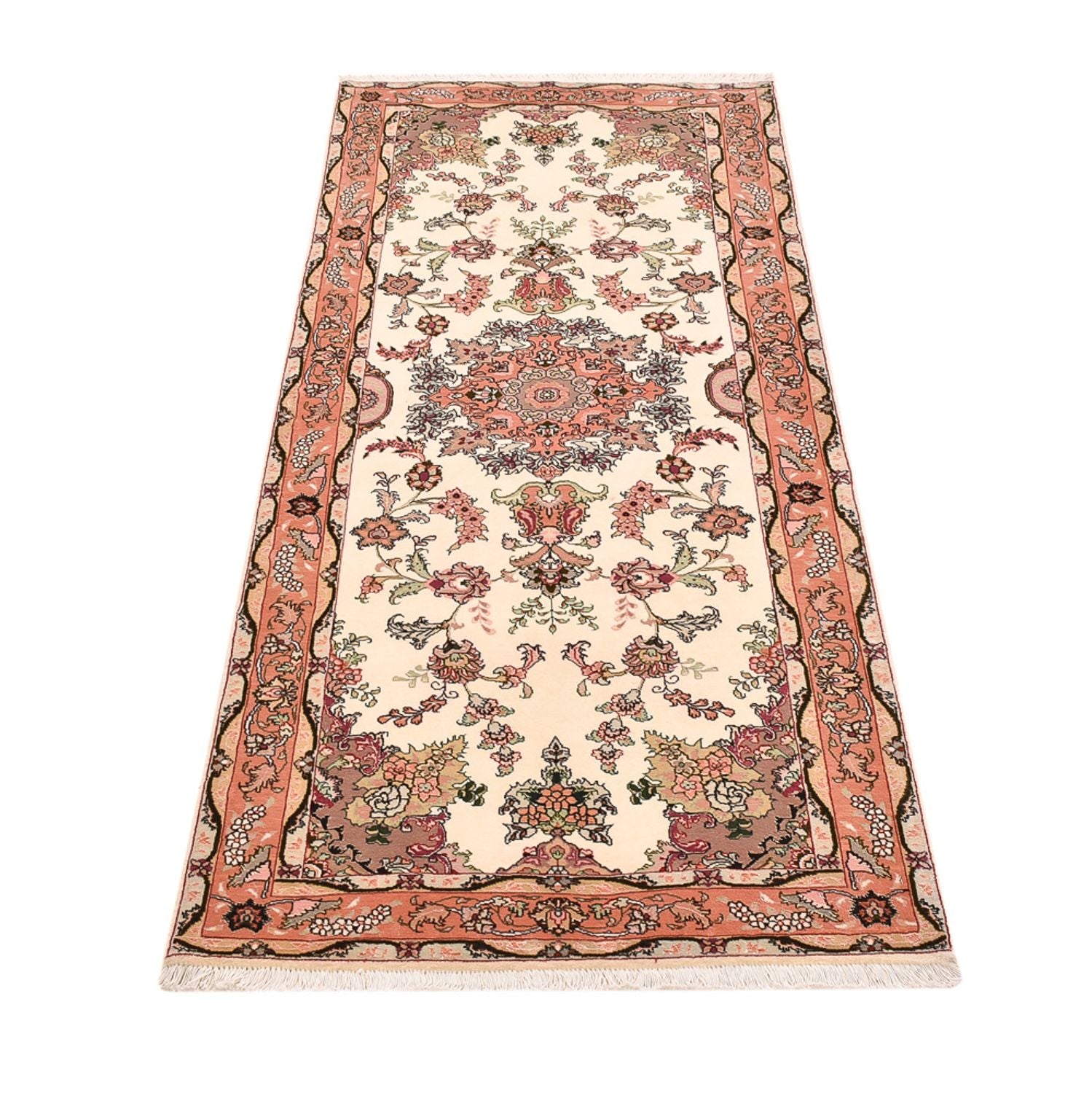 Løber Persisk tæppe - Tabriz - Royal - 204 x 81 cm - flerfarvet