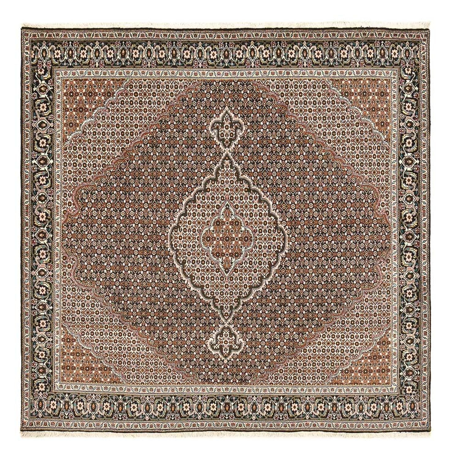 Persisk tæppe - Tabriz - Royal firkantet  - 208 x 204 cm - brun