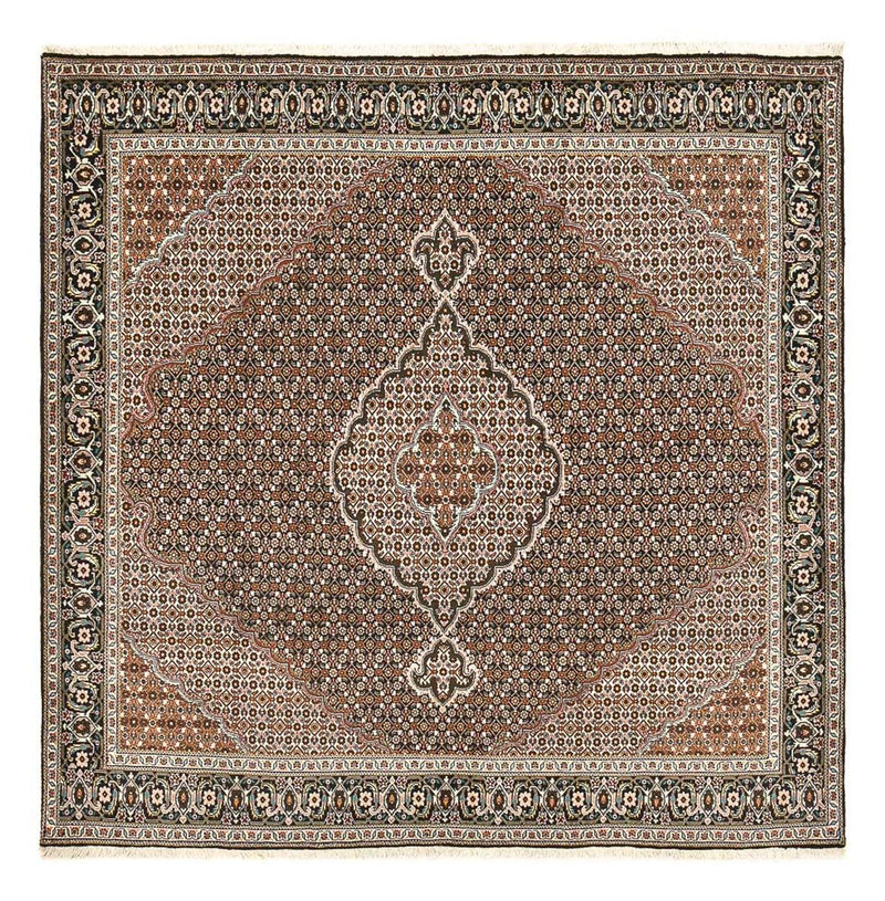 Persisk tæppe - Tabriz - Royal firkantet  - 208 x 204 cm - brun