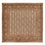 Persisk tæppe - Tabriz - Royal firkantet  - 200 x 199 cm - mørk beige