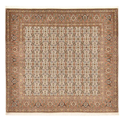 Persisk tæppe - Tabriz - Royal firkantet  - 201 x 197 cm - mørk beige