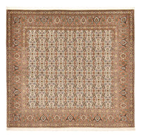 Persisk tæppe - Tabriz - Royal firkantet  - 201 x 197 cm - mørk beige