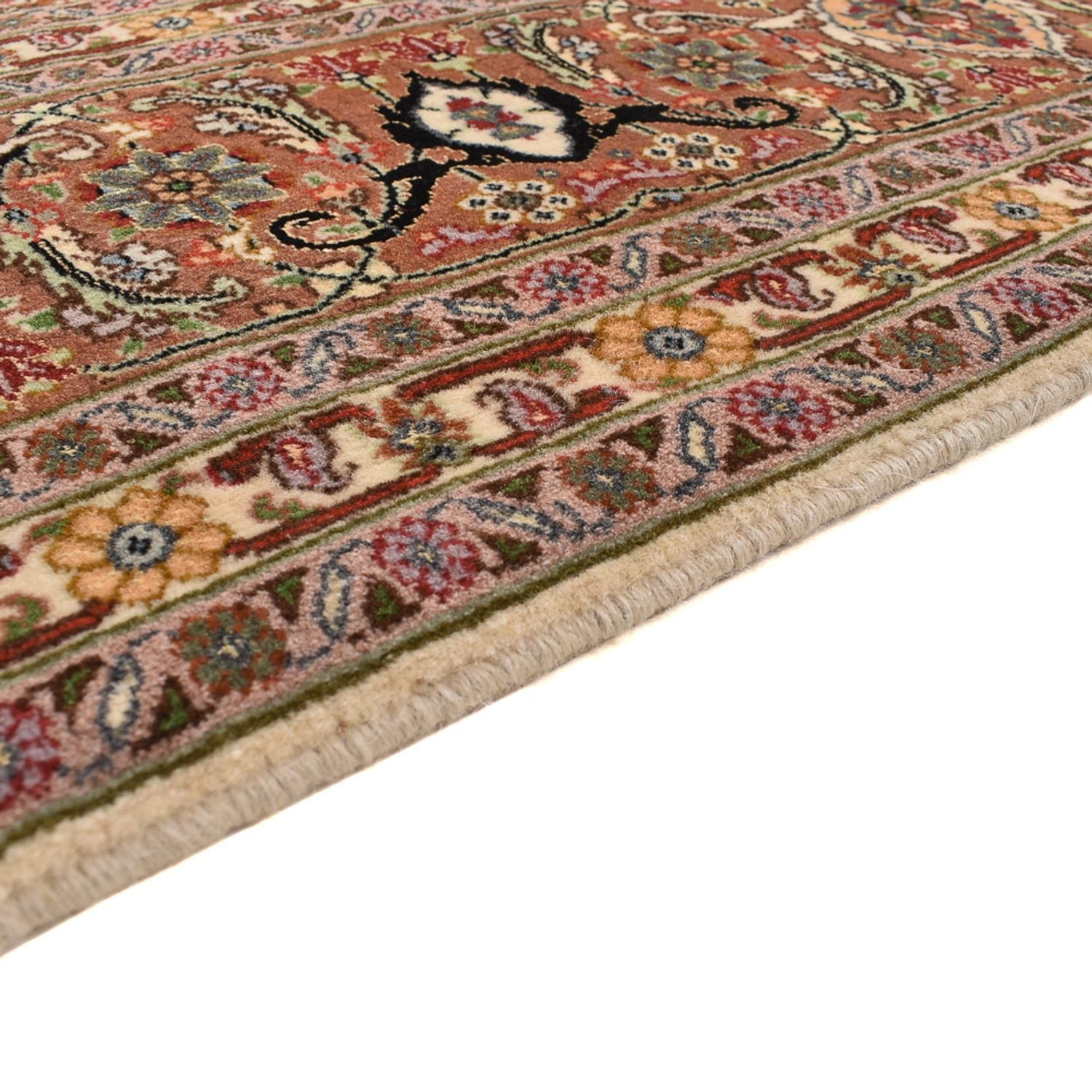 Persisk tæppe - Tabriz - Royal firkantet  - 201 x 197 cm - mørk beige