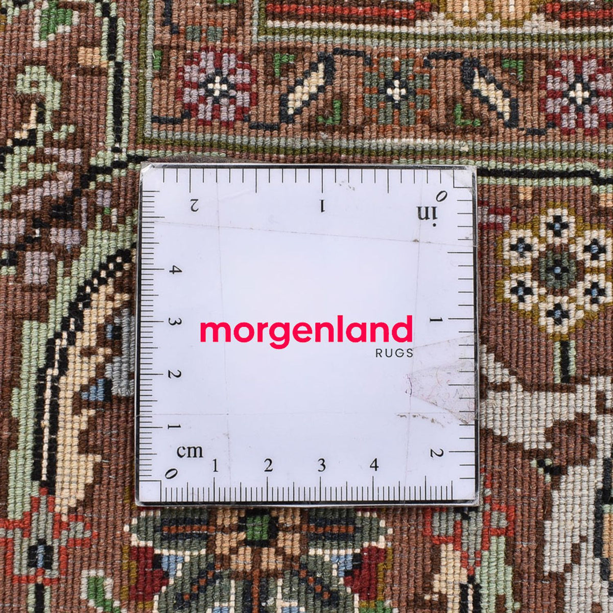 Persisk tæppe - Tabriz - Royal firkantet  - 201 x 197 cm - mørk beige