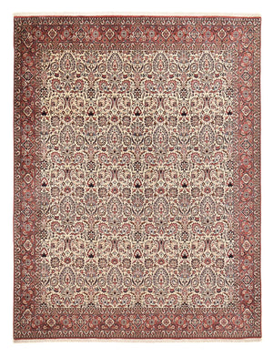 Persisk tæppe - Bijar - 382 x 298 cm - lys mocca