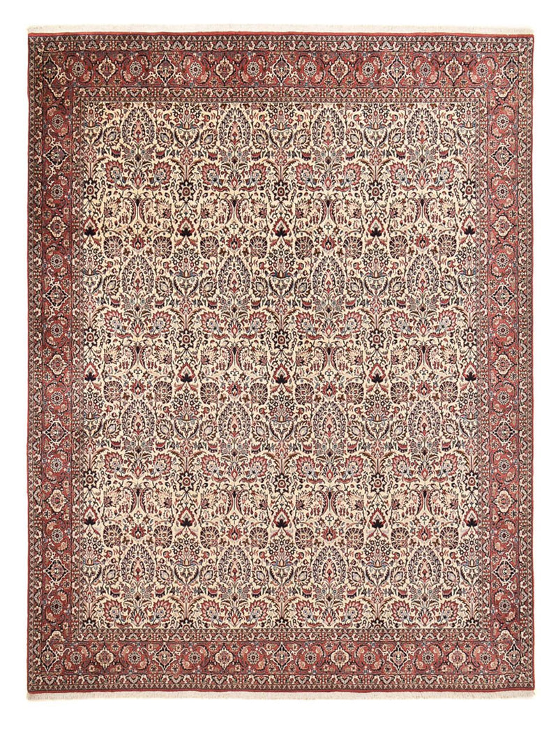 Persisk tæppe - Bijar - 382 x 298 cm - lys mocca