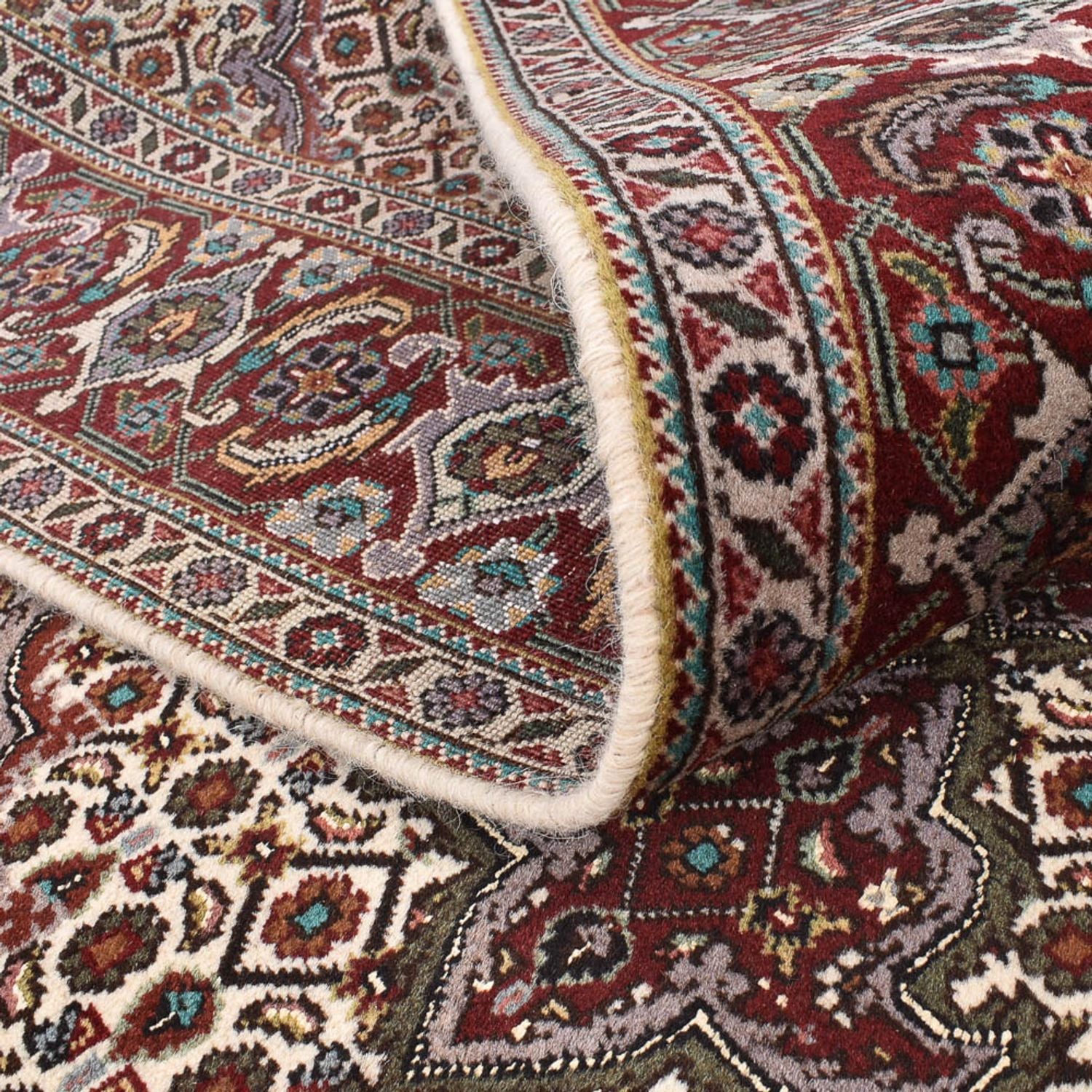 Persisk tæppe - Tabriz - Royal firkantet  - 201 x 200 cm - lys brun