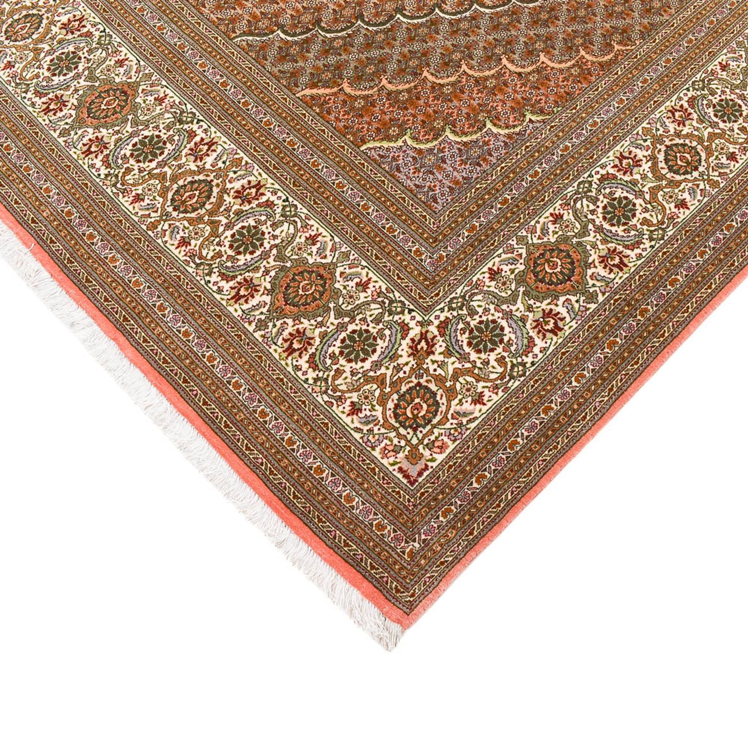 Persisk tæppe - Tabriz - Royal - 390 x 250 cm - lysrød