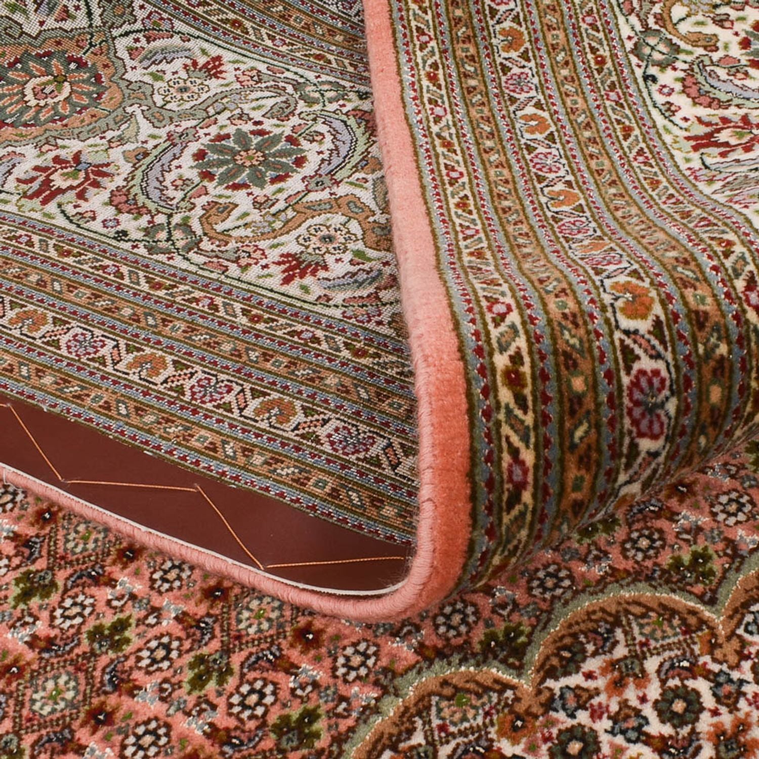 Persisk tæppe - Tabriz - Royal - 390 x 250 cm - lysrød