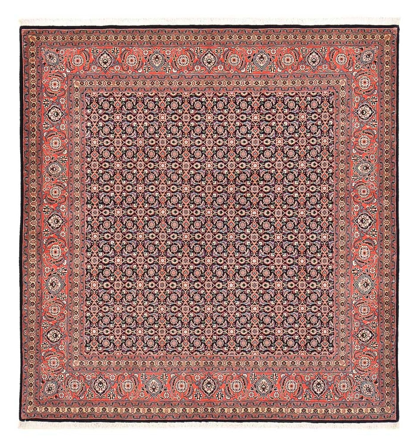 Persisk tæppe - Tabriz - Royal firkantet  - 210 x 200 cm - lysrød