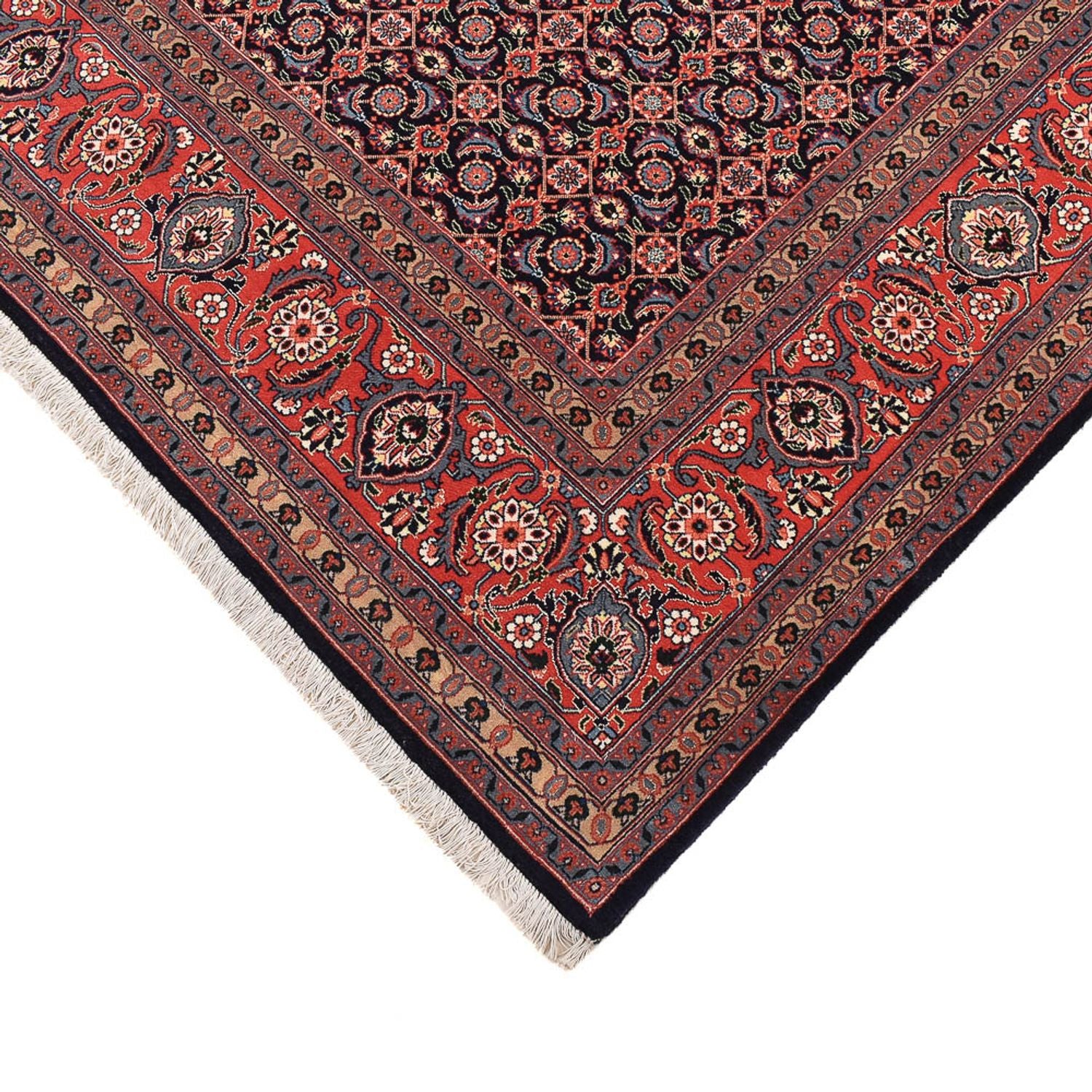 Persisk tæppe - Tabriz - Royal firkantet  - 210 x 200 cm - lysrød
