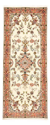 Løber Persisk tæppe - Tabriz - Royal - 203 x 81 cm - creme