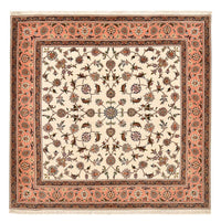 Persisk tæppe - Tabriz - Royal firkantet  - 210 x 204 cm - lys beige