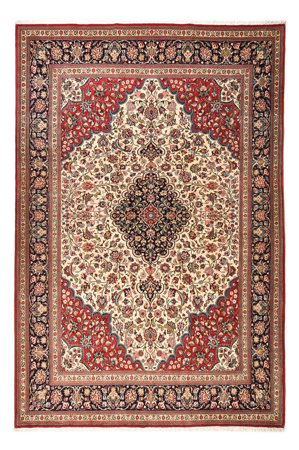 Persisk tæppe - Ghom - 365 x 252 cm - creme