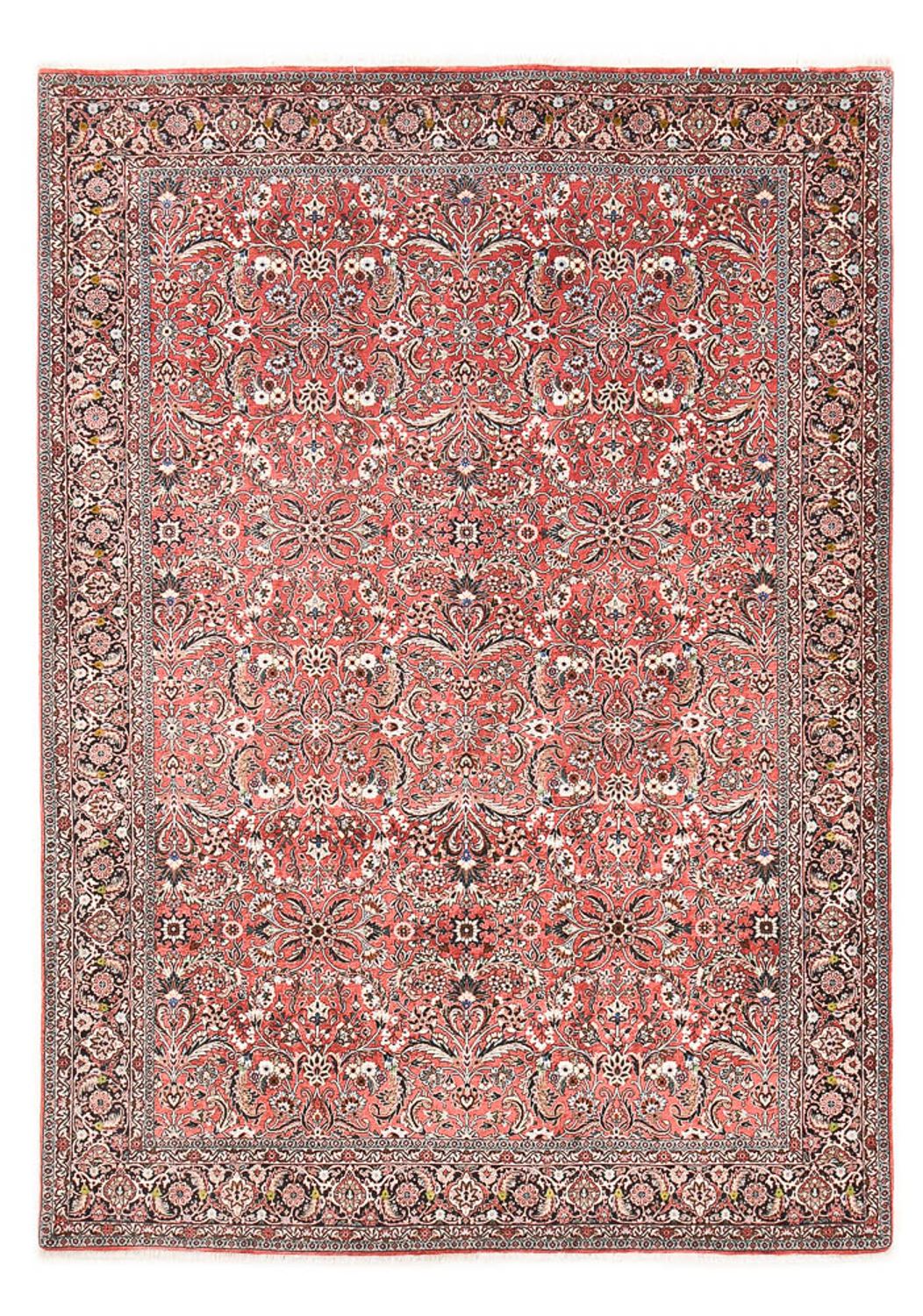 Persisk tæppe - Bijar - 290 x 206 cm - lysrød