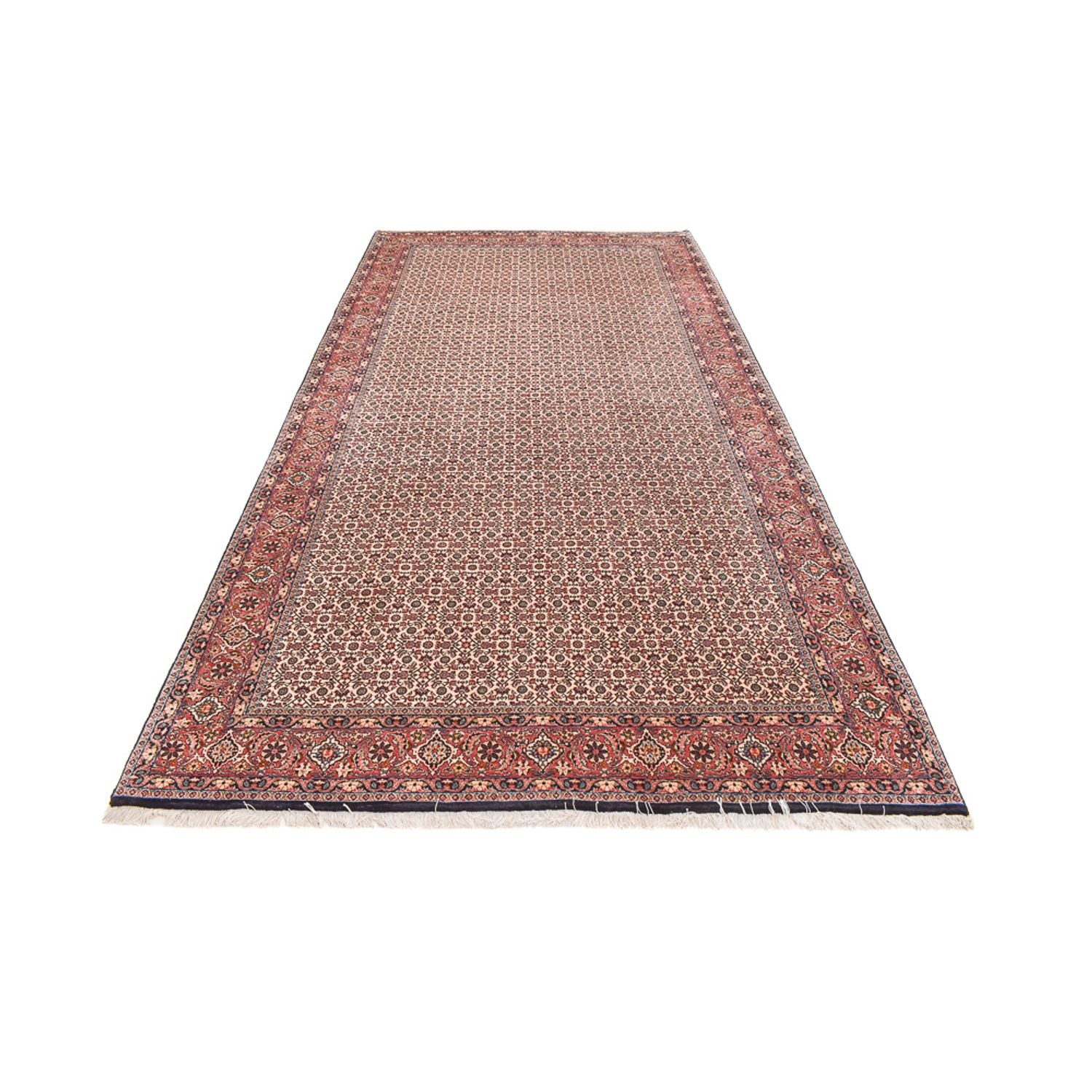Persisk tæppe - Bijar særlig form  - 398 x 202 cm - rust