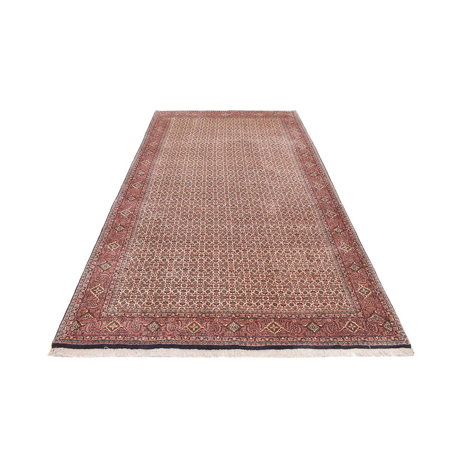 Persisk tæppe - Bijar særlig form  - 395 x 202 cm - rust
