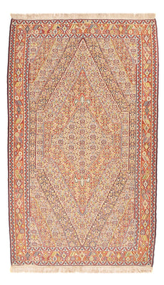 Kelim-tæppe - orientalsk - 262 x 157 cm - mørk beige