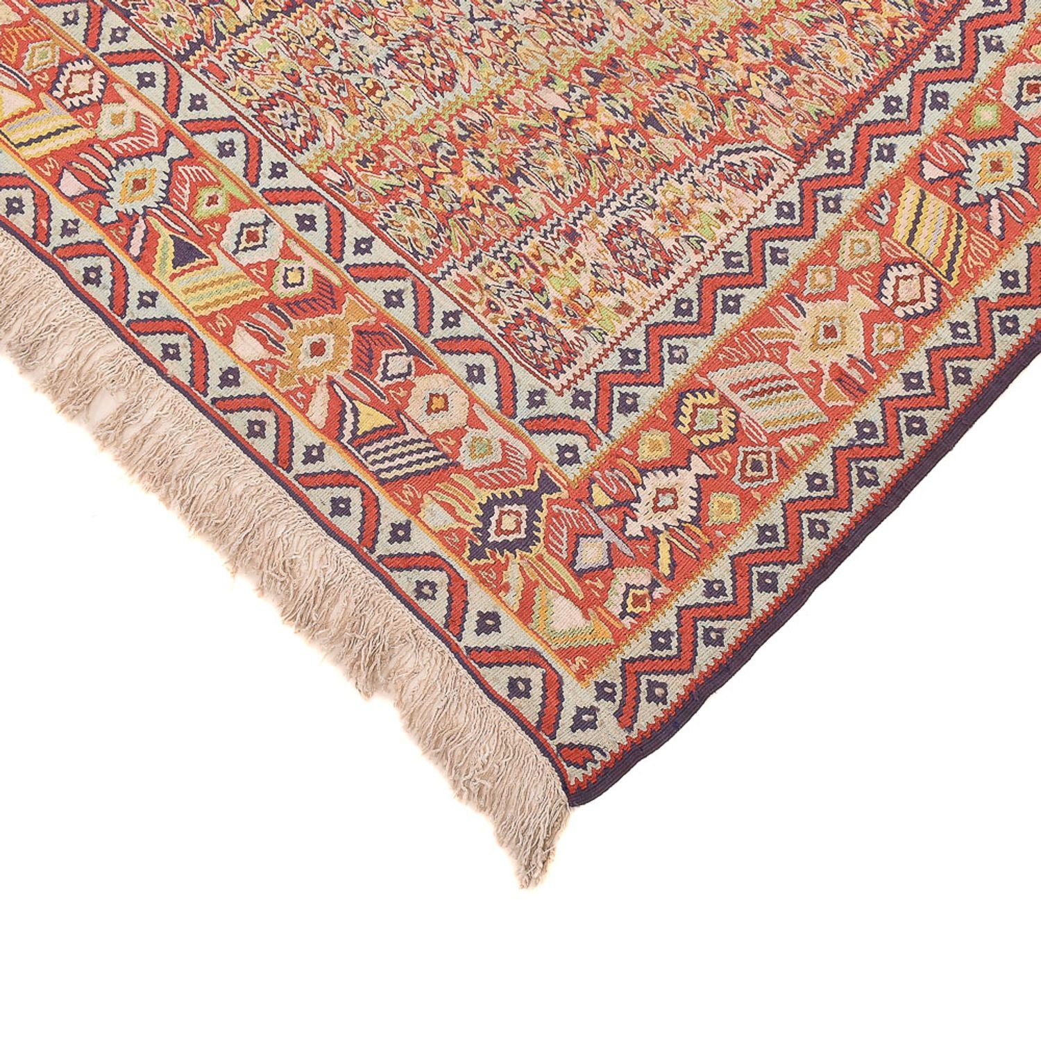 Kelim-tæppe - orientalsk - 262 x 157 cm - mørk beige