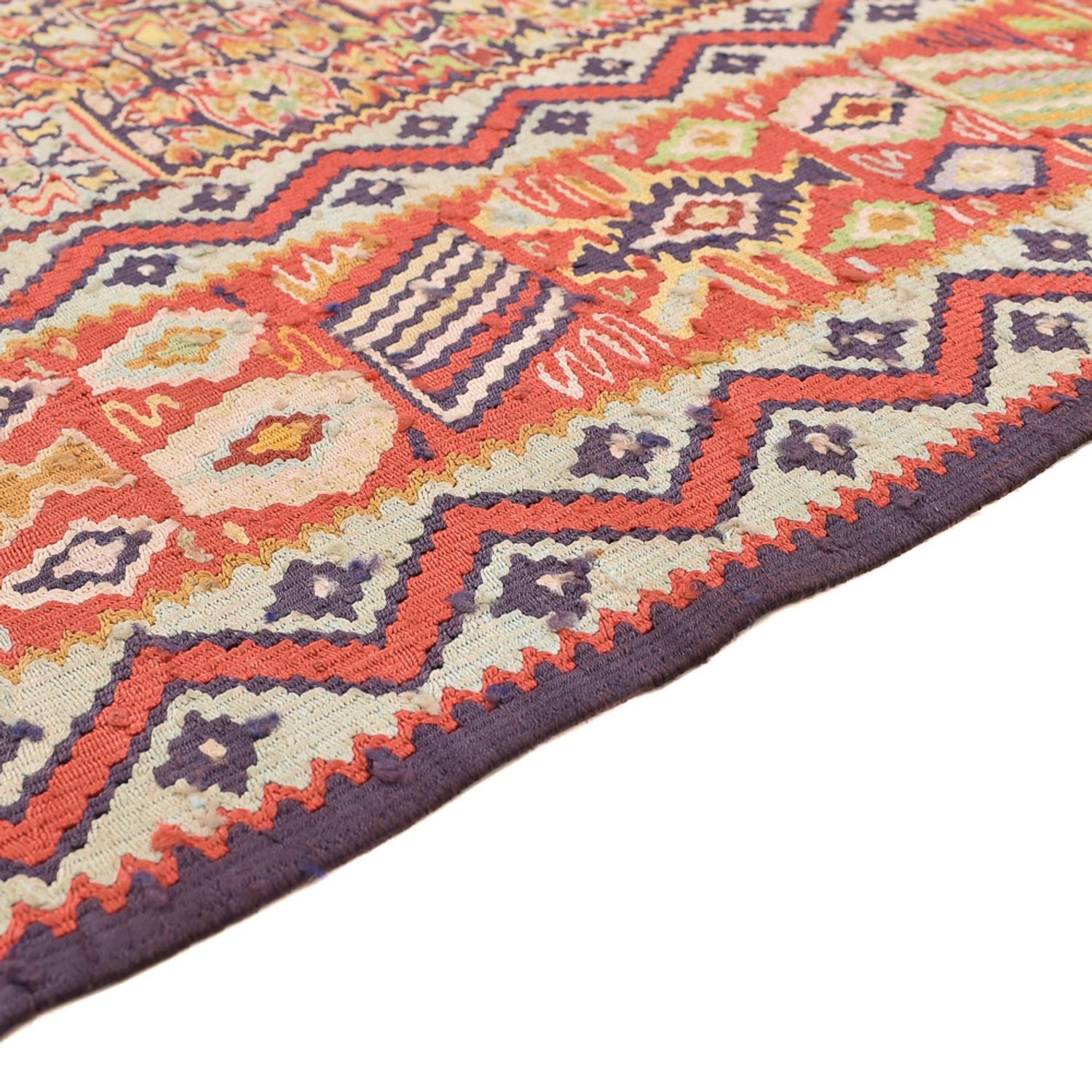 Kelim-tæppe - orientalsk - 262 x 157 cm - mørk beige