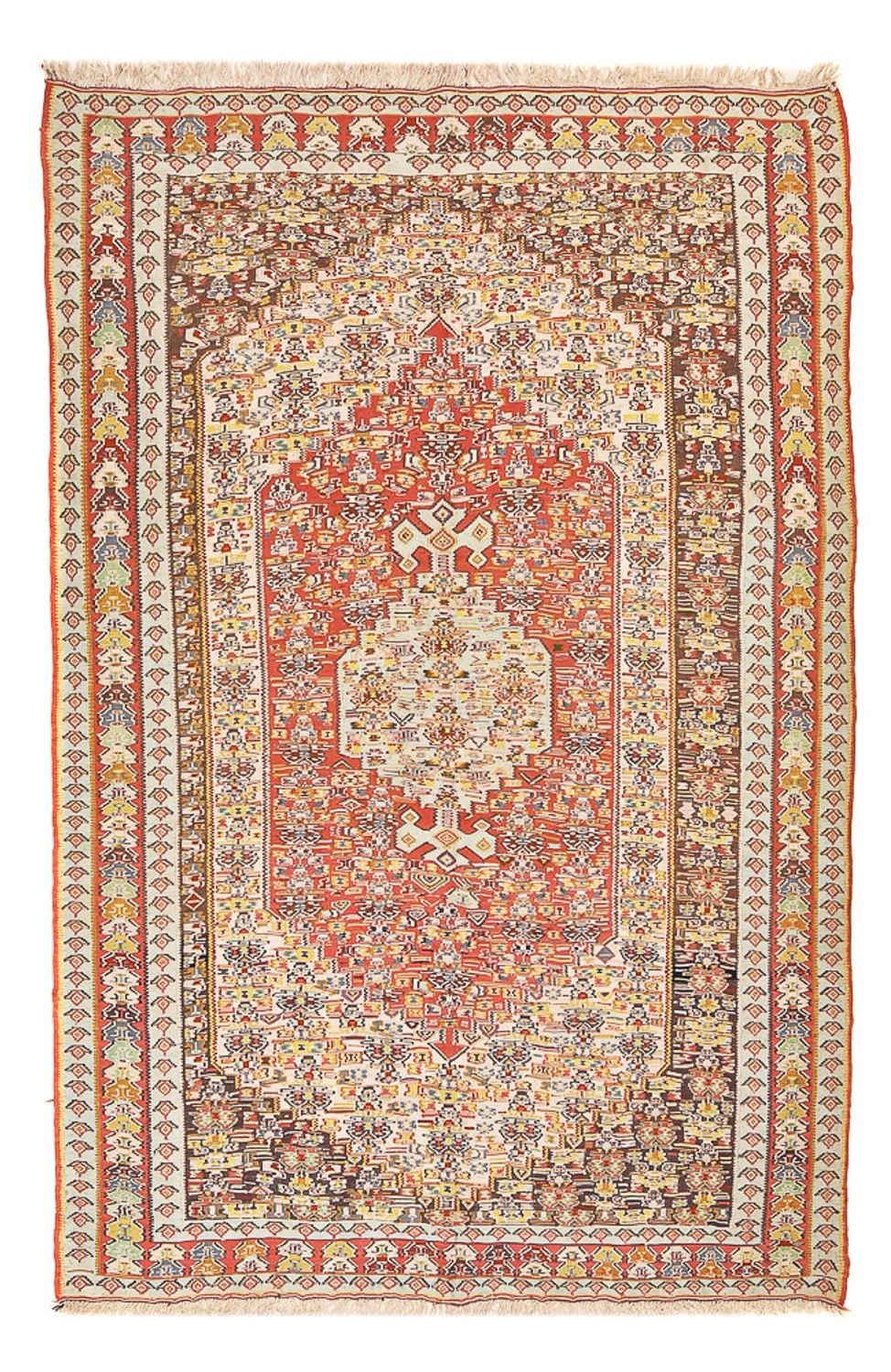 Kelim-tæppe - orientalsk - 260 x 164 cm - rød