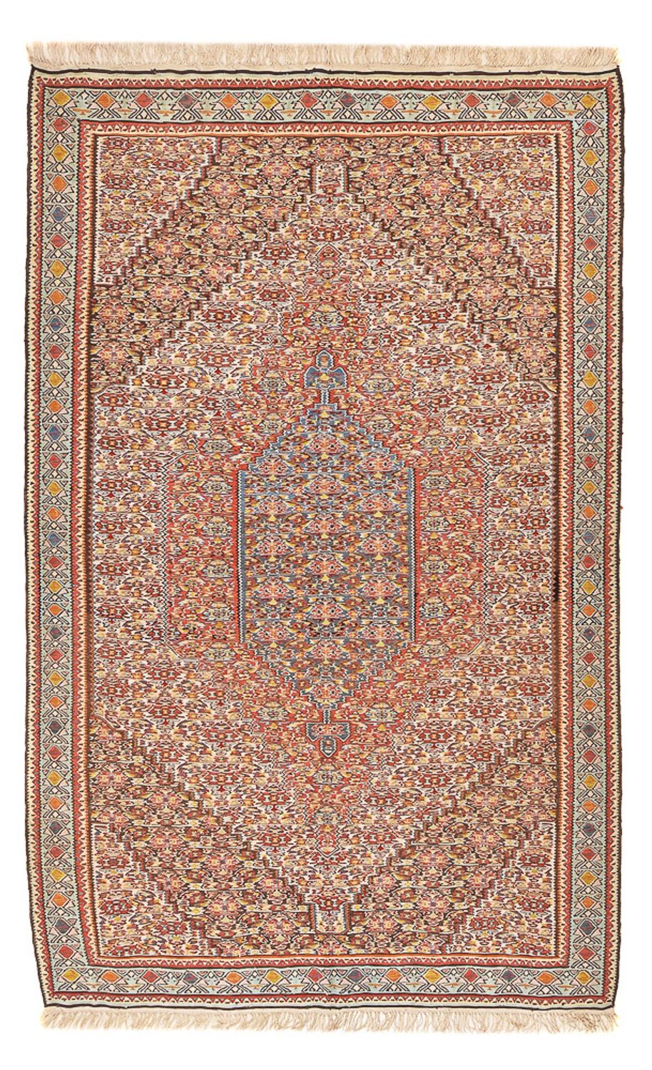 Kelim-tæppe - orientalsk - 260 x 160 cm - lys brun