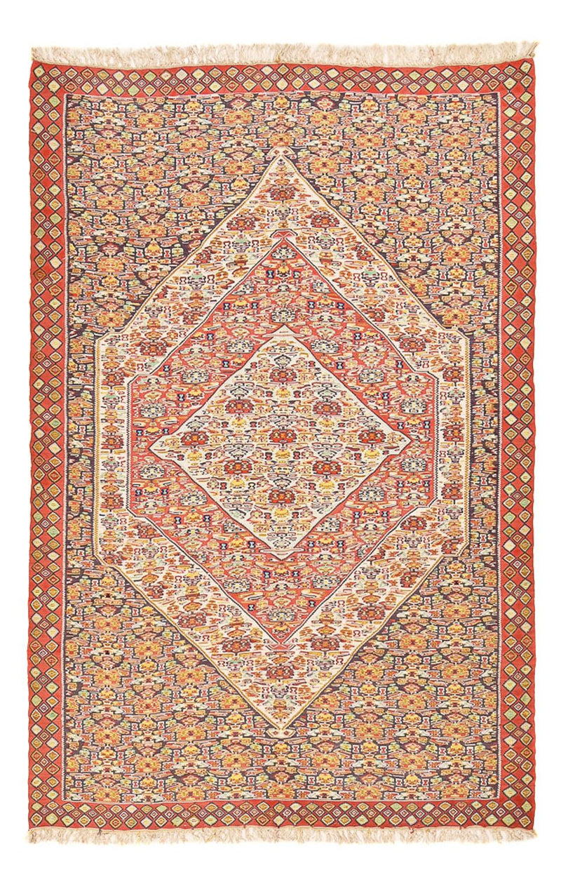 Kelim-tæppe - orientalsk - 255 x 165 cm - lys brun