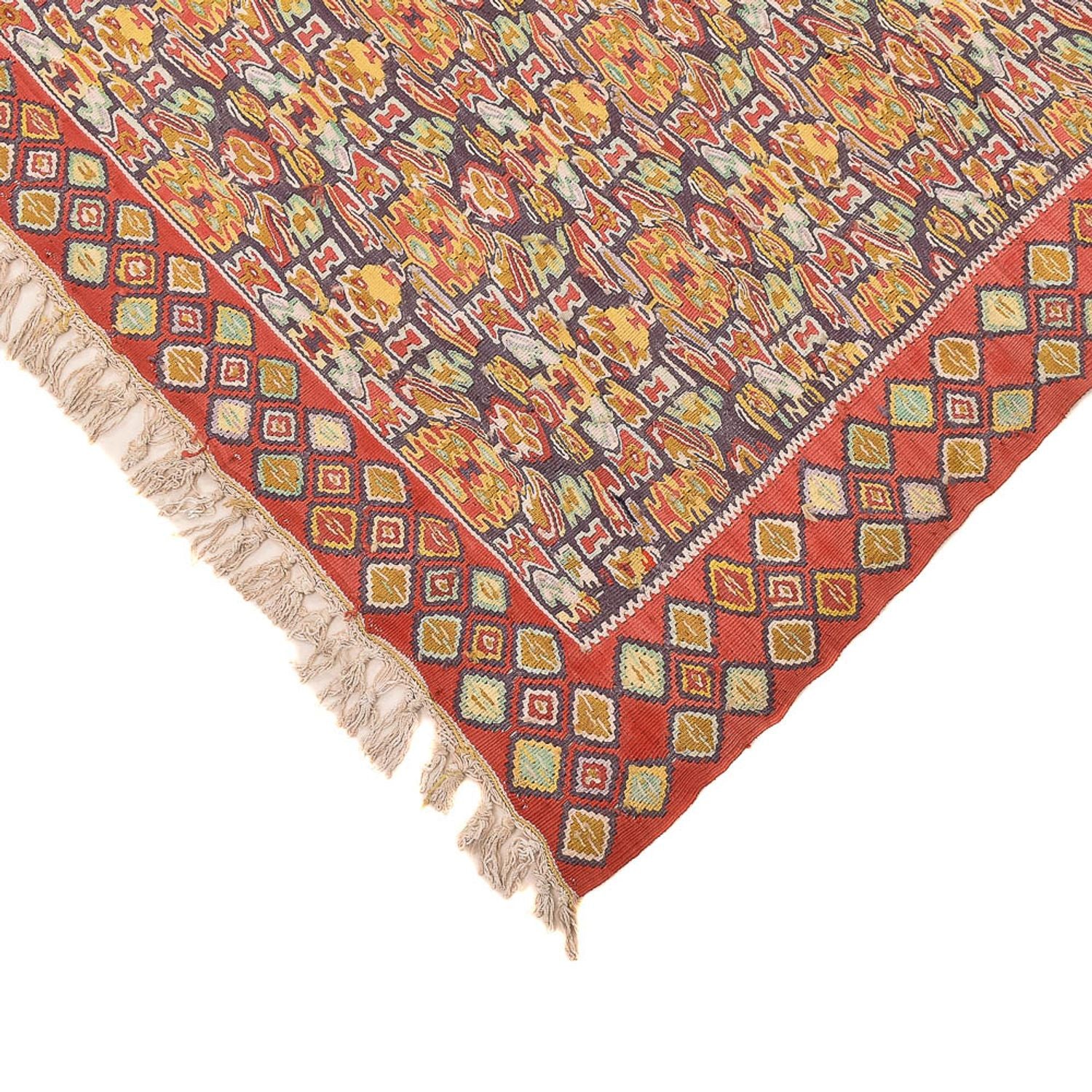 Kelim-tæppe - orientalsk - 255 x 165 cm - lys brun