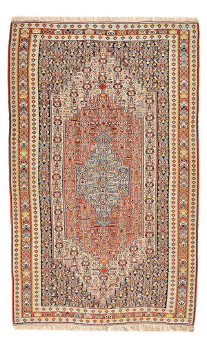 Kelim-tæppe - orientalsk - 250 x 160 cm - lysrød