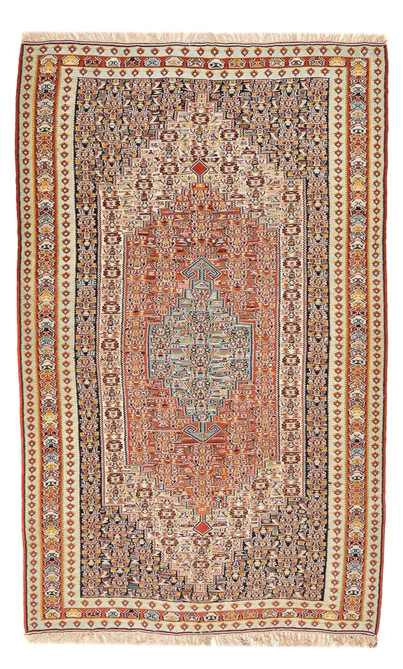 Kelim-tæppe - orientalsk - 250 x 160 cm - lysrød