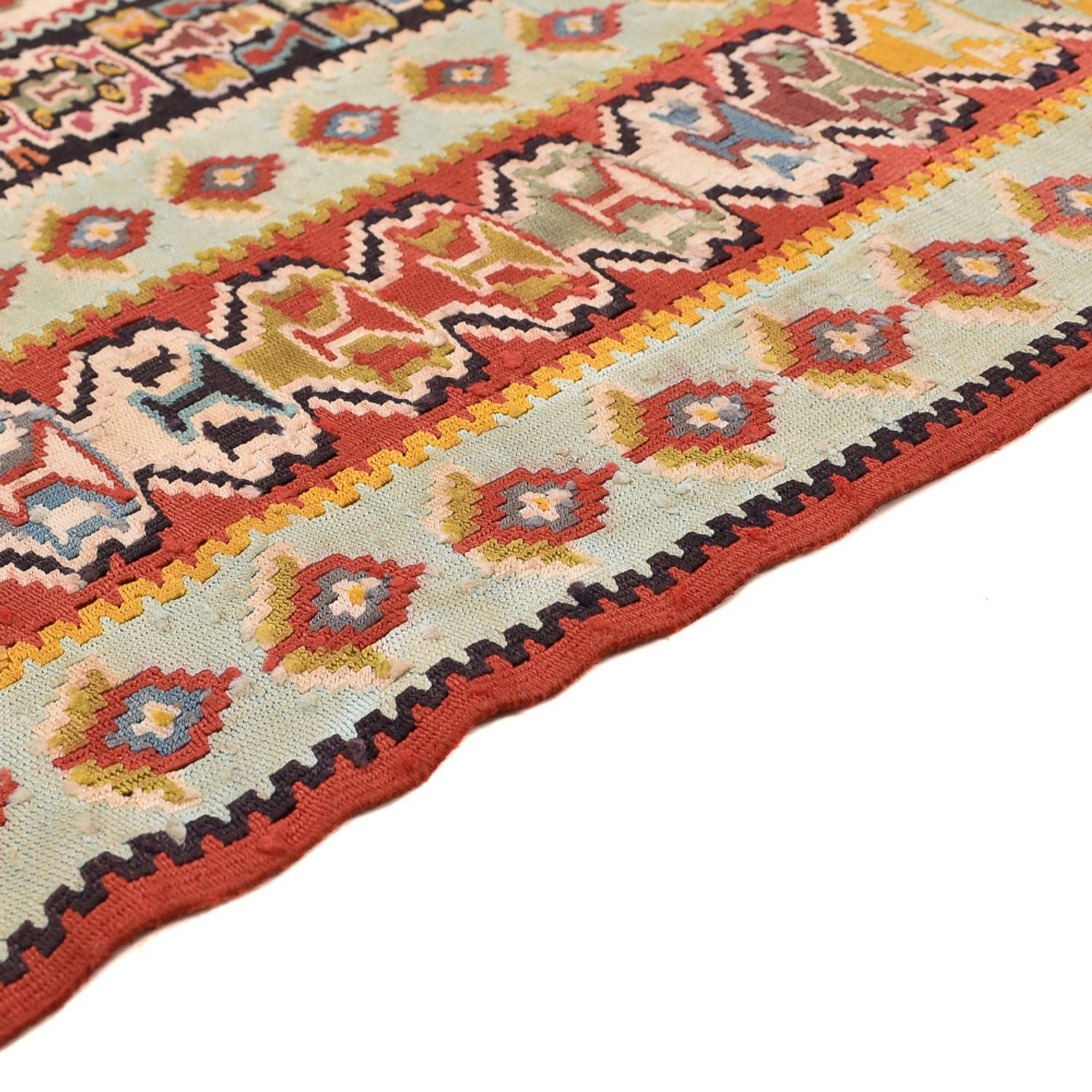 Kelim-tæppe - orientalsk - 250 x 160 cm - lysrød