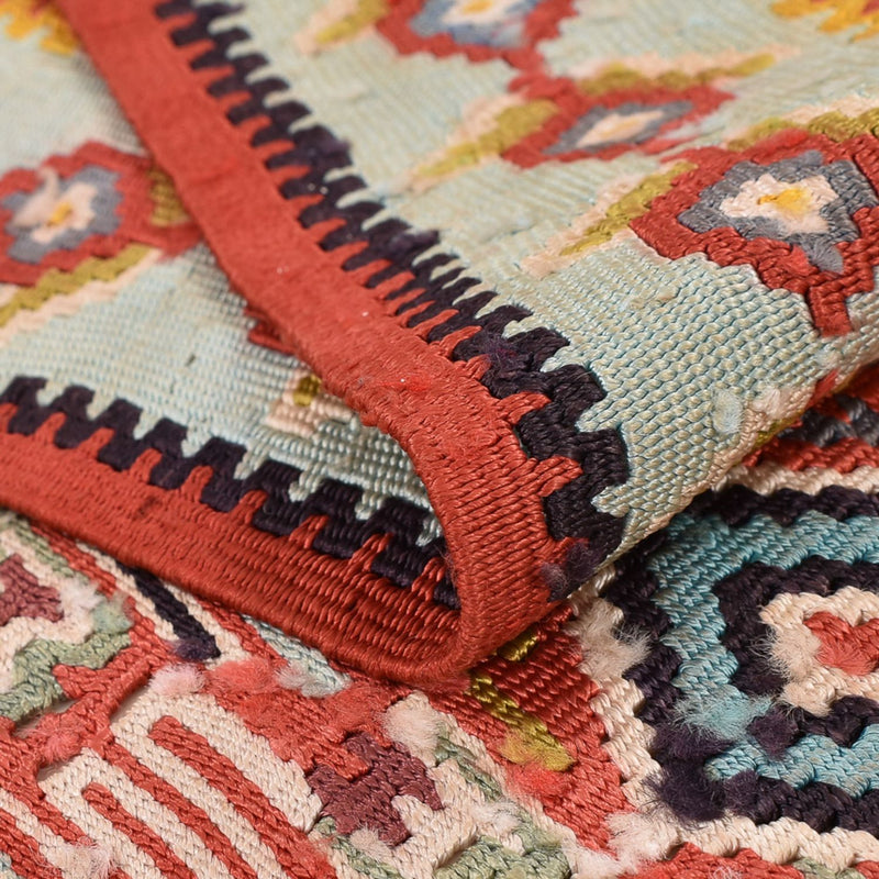 Kelim-tæppe - orientalsk - 250 x 160 cm - lysrød
