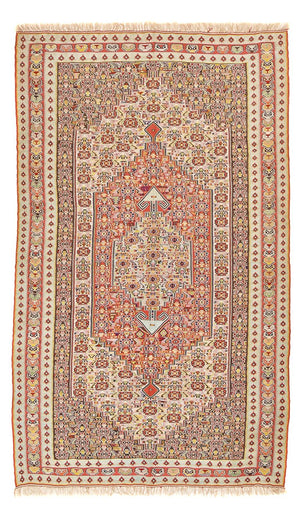 Kelim-tæppe - orientalsk - 270 x 158 cm - lysrød