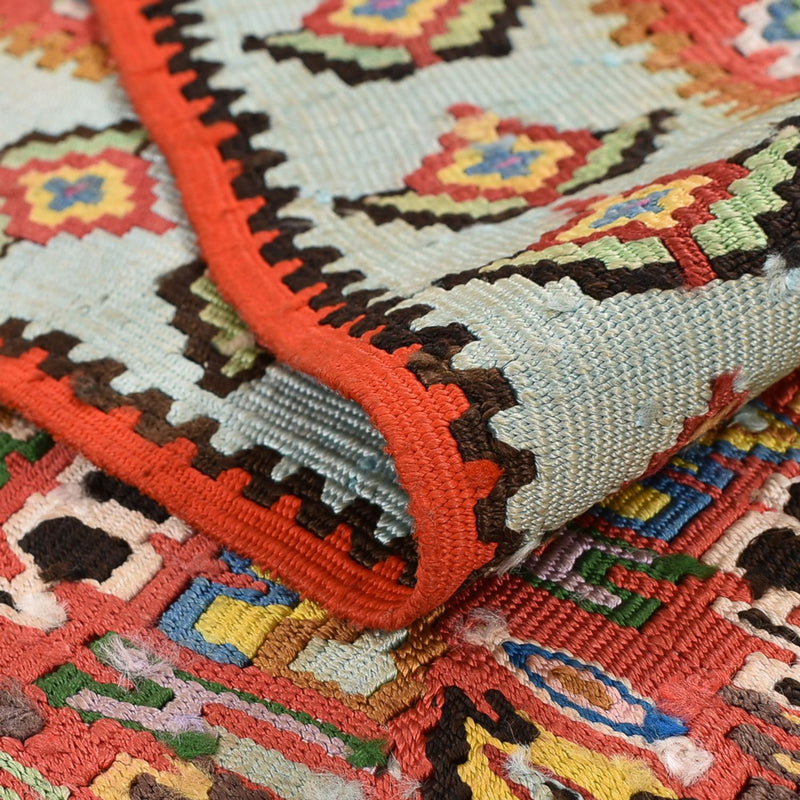 Kelim-tæppe - orientalsk - 258 x 160 cm - lysrød