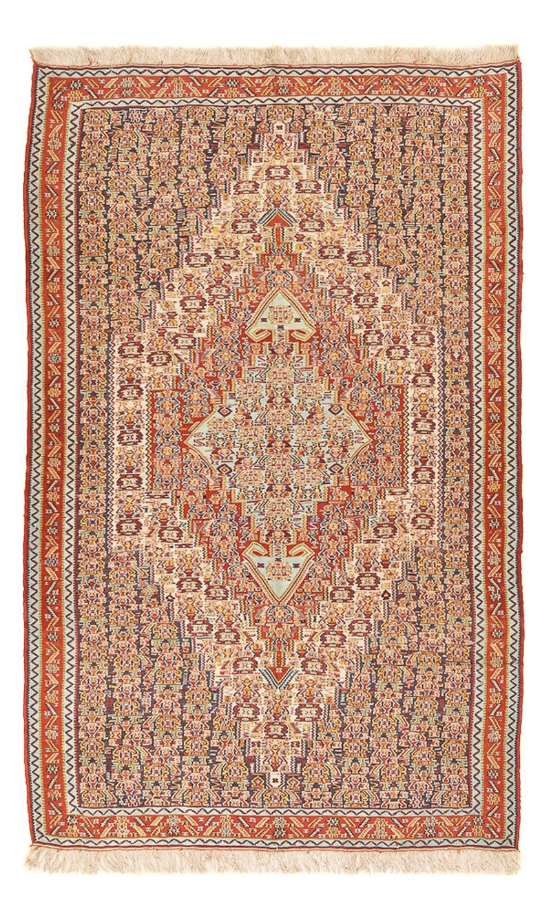 Kelim-tæppe - orientalsk - 248 x 156 cm - lysrød
