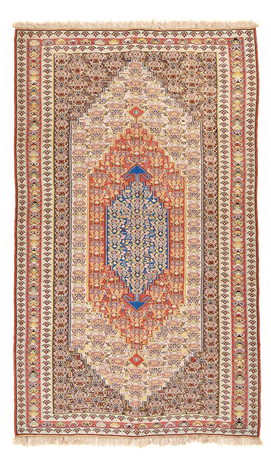 Kelim-tæppe - orientalsk - 258 x 160 cm - lysrød