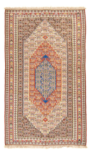 Kelim-tæppe - orientalsk - 258 x 160 cm - lysrød