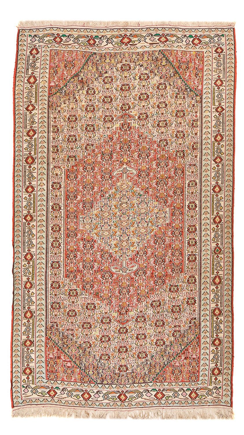 Kelim-tæppe - orientalsk - 260 x 160 cm - lysrød