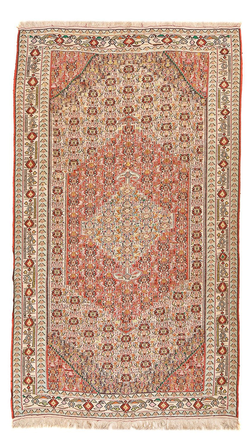 Kelim-tæppe - orientalsk - 260 x 160 cm - lysrød