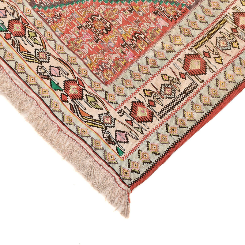 Kelim-tæppe - orientalsk - 260 x 160 cm - lysrød