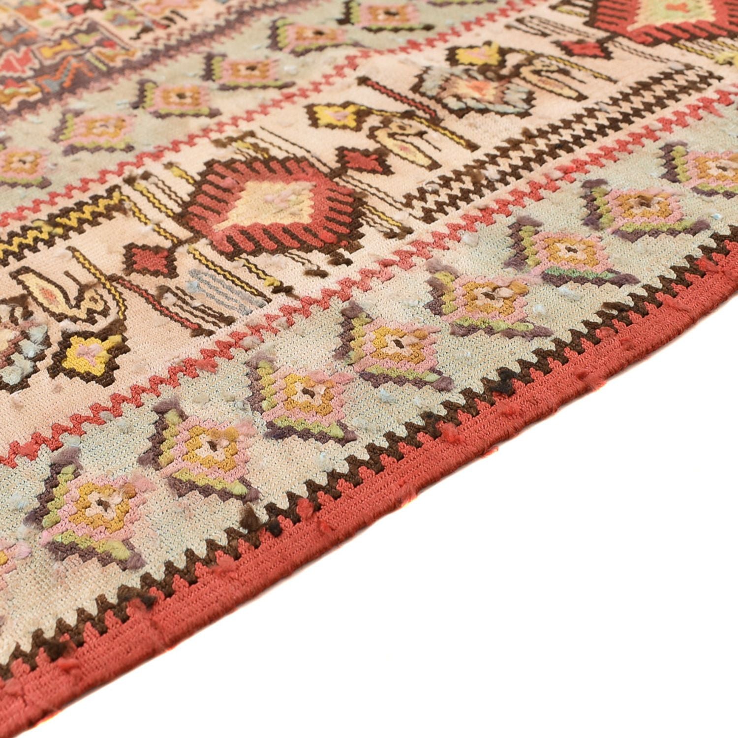 Kelim-tæppe - orientalsk - 260 x 160 cm - lysrød