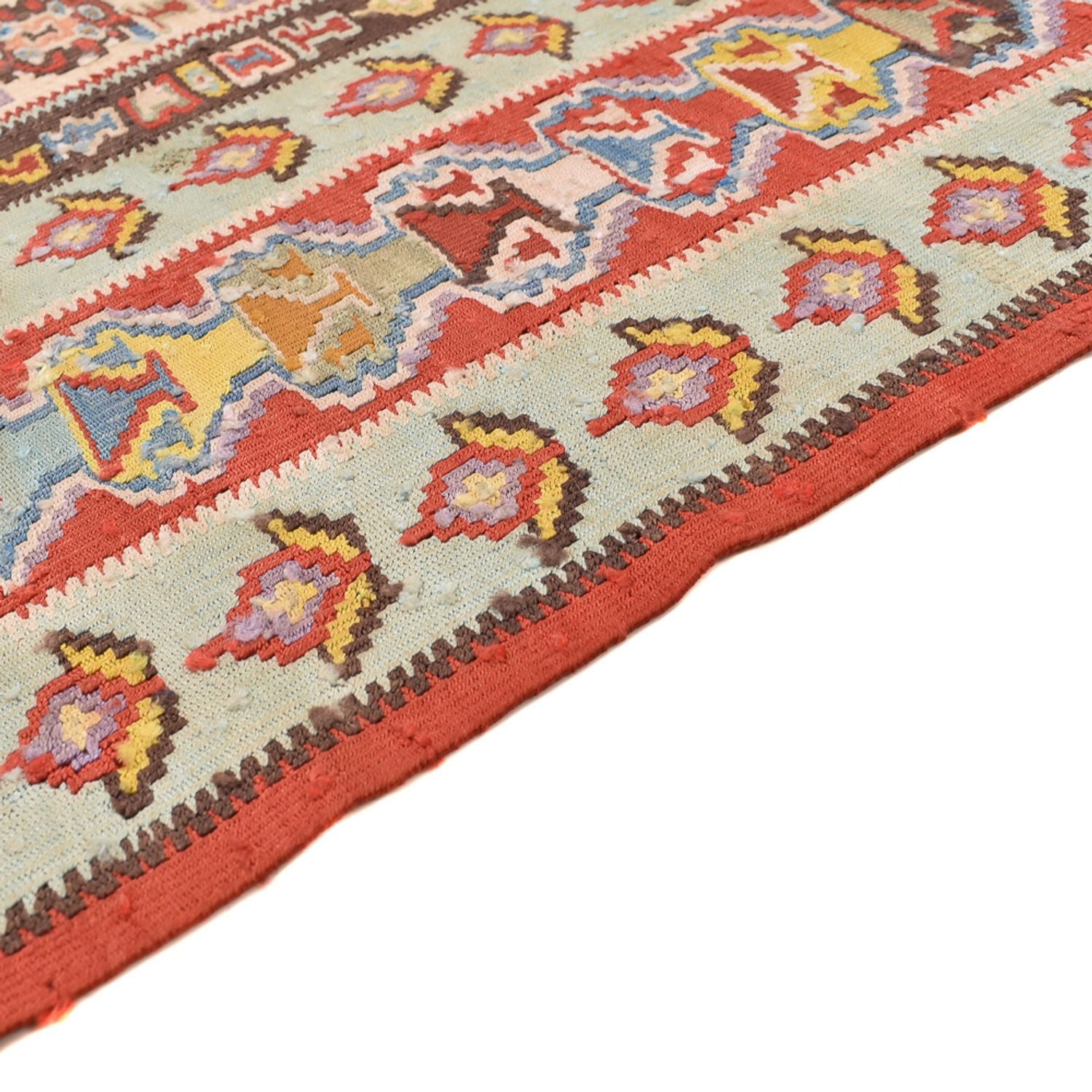 Kelim-tæppe - orientalsk - 255 x 155 cm - lysrød