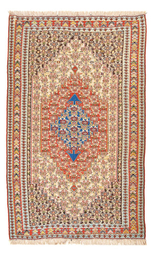 Kelim-tæppe - orientalsk - 260 x 158 cm - lysrød